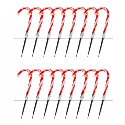 Home Accents Holiday 10 In. Candy Cane Pathway Lights (Set Of 2)