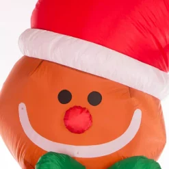 Glitzhome 8 Ft. Lighted Inflatable Gingerbread Man Decor -Decorations Sales unnamed file 1017