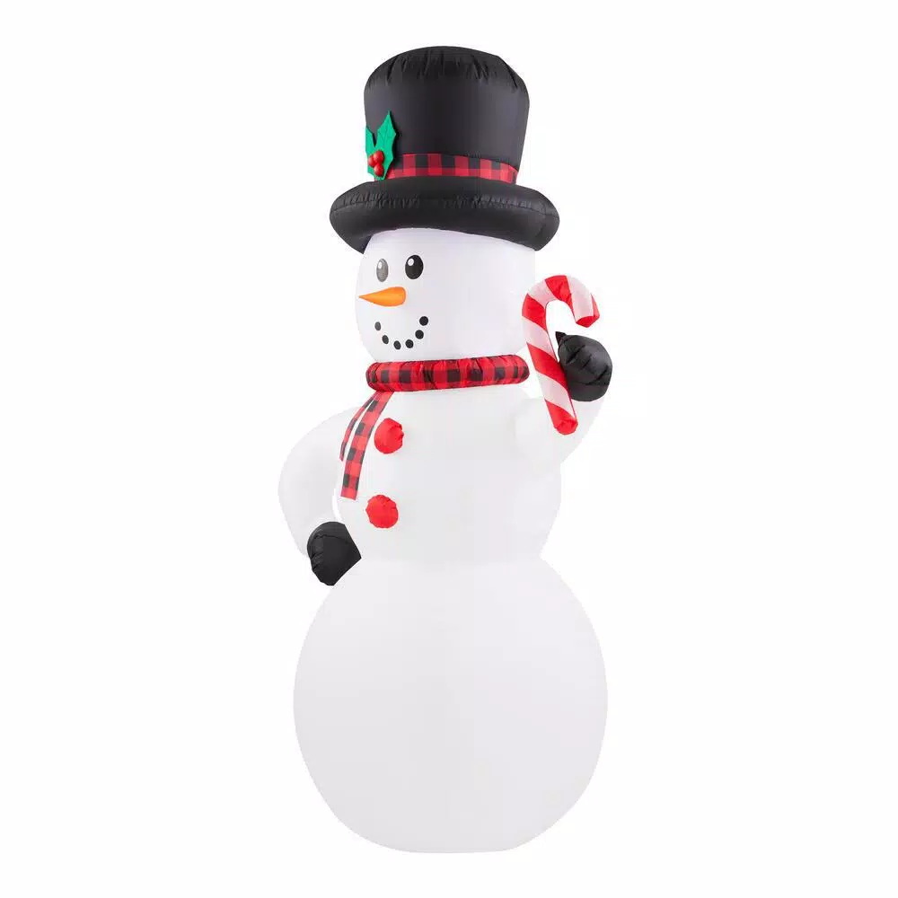 Home Accents Holiday 6.5 Ft. Inflatable Snowman 3 Home Accents Holiday 6.5 Ft. Inflatable Snowman - Image 3