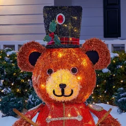 Home Accents Holiday 3 Ft Yuletide Lane LED Teddy Bear -Decorations Sales unnamed file 1044