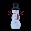 Brite Star 4.8 Ft. W X 8 Ft. H Snowman With Disco Lights Inflatable Airblown