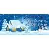 My Door Decor 7 Ft. X 16 Ft. Winter Wonderland Christmas Garage Door Decor Mural For Double Car Garage