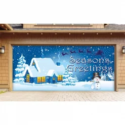 My Door Decor 7 Ft. X 16 Ft. Winter Wonderland Christmas Garage Door Decor Mural For Double Car Garage -Decorations Sales unnamed file 1059