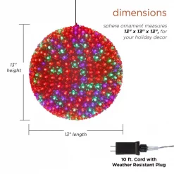 Alpine Corporation 13 In. Diameter Large Flashing Sphere Ornament With Multi-Colored LED Lights 9 Alpine Corporation 13 In. Diameter Large Flashing Sphere Ornament With Multi-Colored LED Lights -Decorations Sales unnamed file 1063