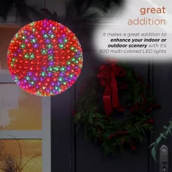 Alpine Corporation 13 In. Diameter Large Flashing Sphere Ornament With Multi-Colored LED Lights 10 Alpine Corporation 13 In. Diameter Large Flashing Sphere Ornament With Multi-Colored LED Lights -Decorations Sales unnamed file 1064