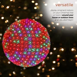 Alpine Corporation 13 In. Diameter Large Flashing Sphere Ornament With Multi-Colored LED Lights 11 Alpine Corporation 13 In. Diameter Large Flashing Sphere Ornament With Multi-Colored LED Lights -Decorations Sales unnamed file 1065