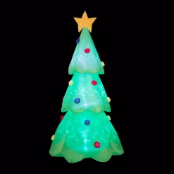 Glitzhome 9 Ft. Lighted Inflatable Christmas Tree Decor