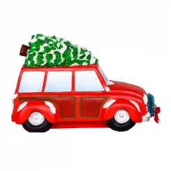 Alpine Corporation Snowman In Red Woody Car Decor With LED Lights -Decorations Sales unnamed file 108