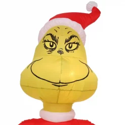 Gemmy 6 Ft. Tall Airblown Inflatable Grinch And Max On Sled Scene -Decorations Sales unnamed file 1099