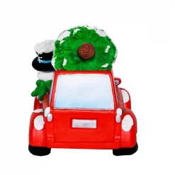Alpine Corporation Snowman In Red Woody Car Decor With LED Lights -Decorations Sales unnamed file 110