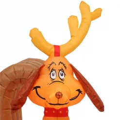 Gemmy 6 Ft. Tall Airblown Inflatable Grinch And Max On Sled Scene -Decorations Sales unnamed file 1100