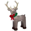 Home Accents Holiday 11 Ft. Pre-Lit Giant Airblown Inflatable Fuzzy Reindeer
