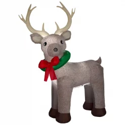 Home Accents Holiday 11 Ft. Pre-Lit Giant Airblown Inflatable Fuzzy Reindeer