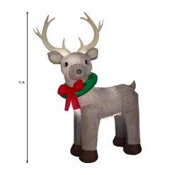 Home Accents Holiday 11 Ft. Pre-Lit Giant Airblown Inflatable Fuzzy Reindeer -Decorations Sales unnamed file 1110