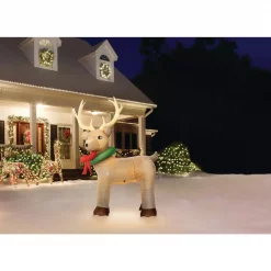 Home Accents Holiday 11 Ft. Pre-Lit Giant Airblown Inflatable Fuzzy Reindeer -Decorations Sales unnamed file 1115
