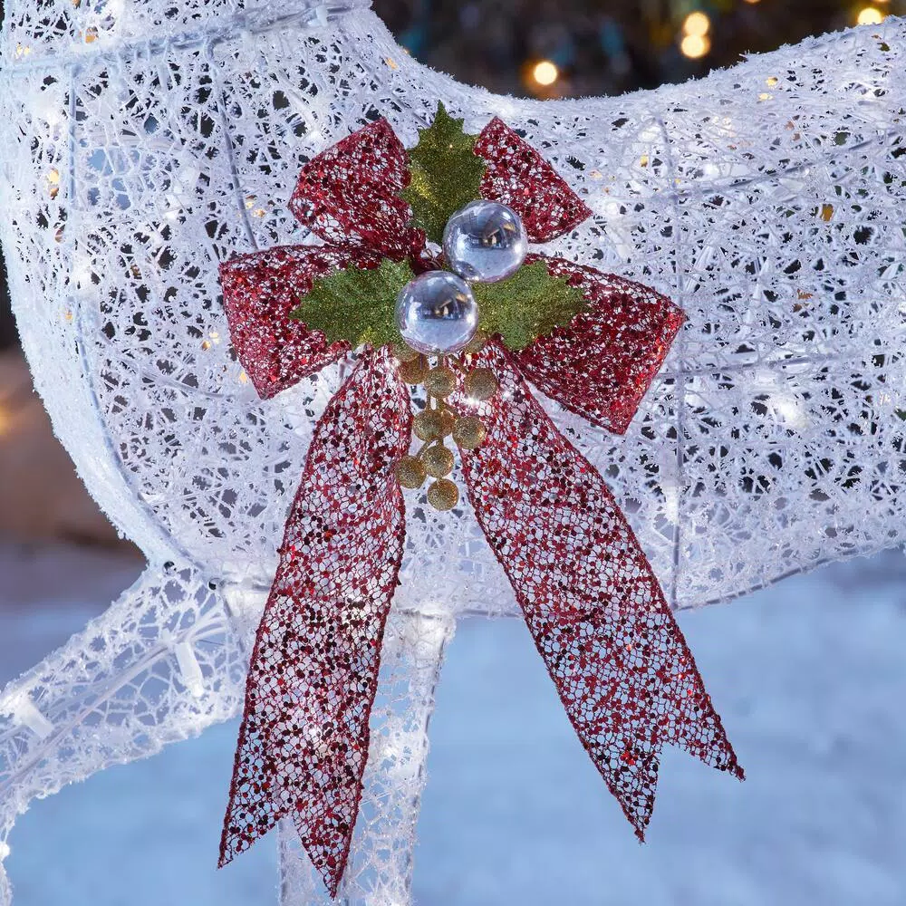 Home Accents Holiday 3-Piece Fantasleigh Outdoor Christmas Deer Family With LED Cool White Lights 5 Home Accents Holiday 3-Piece Fantasleigh Outdoor Christmas Deer Family With LED Cool White Lights - Image 5