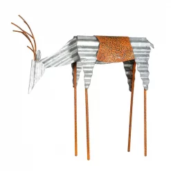 Alpine Corporation 20 In. Tall Metal Rustic Grazing Reindeer Christmas Decoration -Decorations Sales unnamed file 1136