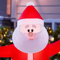 Home Accents Holiday 3.5 Ft. Inflatable Santa -Decorations Sales unnamed file 1147