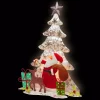 National Tree Company 16 In. Lighted Tree Santa Scene