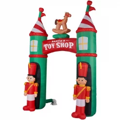 Fraser Hill Farm 10 Ft. Santa’s Toy Shop Archway Inflatable With Lights -Decorations Sales unnamed file 1161