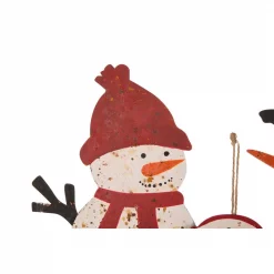 Glitzhome 29.92 In. H Rusty Metal Snowman Family Yard Stake Or Standing Decor Or Wall Decor -Decorations Sales unnamed file 1174