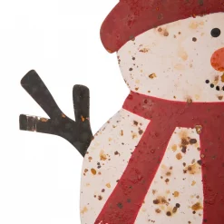 Glitzhome 29.92 In. H Rusty Metal Snowman Family Yard Stake Or Standing Decor Or Wall Decor -Decorations Sales unnamed file 1175