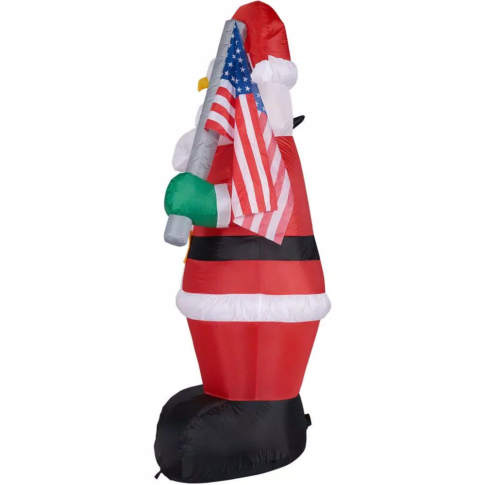 Fraser Hill Farm 8 Ft. Americana Santa With Bald Eagle Christmas Inflatable With Lights 8 Fraser Hill Farm 8 Ft. Americana Santa With Bald Eagle Christmas Inflatable With Lights - Image 8
