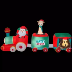 Airblown 12 Ft. W Inflatable Pre-Lit Plush Santa In Circus Train -Decorations Sales unnamed file 1230