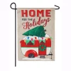 Evergreen 18 In. X 12.5 In. Home For The Holidays Camper Garden Burlap Flag