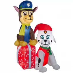 Gemmy 7 Ft. H. Airblown Paw Patrol On Presents Scene
