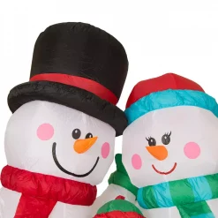 Glitzhome 8 Ft. H Lighted Inflatable Snowman Family Decor -Decorations Sales unnamed file 1297