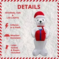 Fraser Hill Farm 8 Ft. Pre-Lit Plush Polar Bear Christmas Inflatable 11 Fraser Hill Farm 8 Ft. Pre-Lit Plush Polar Bear Christmas Inflatable -Decorations Sales unnamed file 1308
