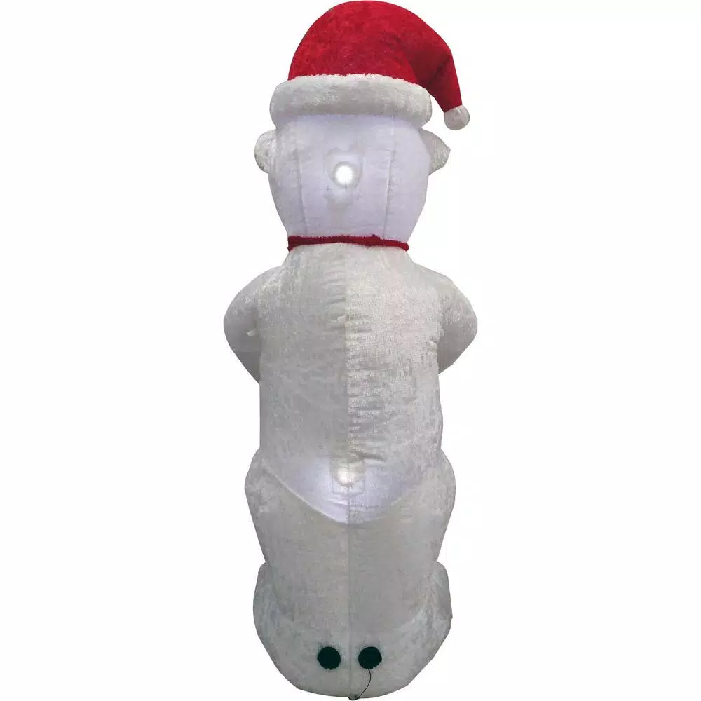 Fraser Hill Farm 8 Ft. Pre-Lit Plush Polar Bear Christmas Inflatable 7 Fraser Hill Farm 8 Ft. Pre-Lit Plush Polar Bear Christmas Inflatable - Image 7