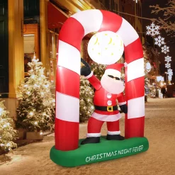 Costway 7.5 Ft. Christmas Inflatable Lighted Santa Claus Stand On Archway Yard Decoration 13 Costway 7.5 Ft. Christmas Inflatable Lighted Santa Claus Stand On Archway Yard Decoration -Decorations Sales unnamed file 1322