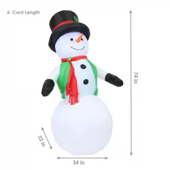 Sunnydaze Decor 6.8 Ft. Holly Jolly Snowman Outdoor Inflatable Decoration 10 Sunnydaze Decor 6.8 Ft. Holly Jolly Snowman Outdoor Inflatable Decoration -Decorations Sales unnamed file 1348