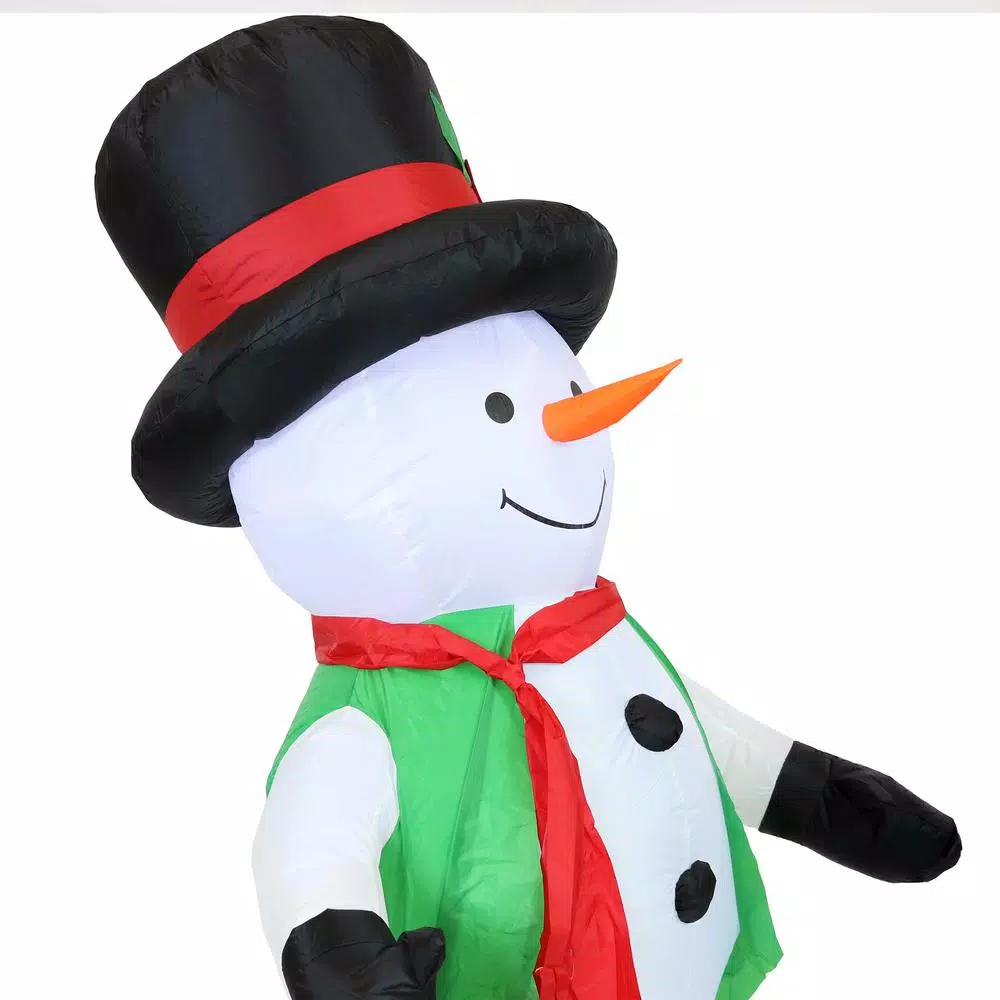 Sunnydaze Decor 6.8 Ft. Holly Jolly Snowman Outdoor Inflatable Decoration 6 Sunnydaze Decor 6.8 Ft. Holly Jolly Snowman Outdoor Inflatable Decoration - Image 6
