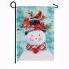 Evergreen 18 In. X 12.5 In. Winter Flora Snowman Garden Organza Flag