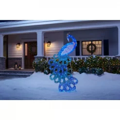 Home Accents Holiday 70 In 120-Light LED Blue Peacocl -Decorations Sales unnamed file 1385