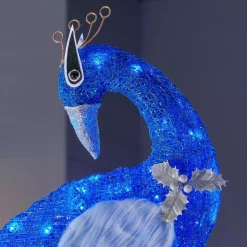 Home Accents Holiday 70 In 120-Light LED Blue Peacocl -Decorations Sales unnamed file 1387