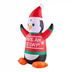 Home Accents Holiday 6 Ft. Animated Inflatable Shivering Penguin Ice Day -Decorations Sales unnamed file 1396