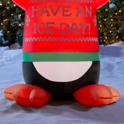Home Accents Holiday 6 Ft. Animated Inflatable Shivering Penguin Ice Day -Decorations Sales unnamed file 1398
