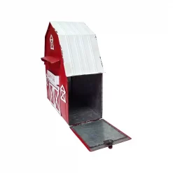 Alpine Corporation 54 In. Tall Metal Letters To Santa Red Barnhouse Mailbox Garden Stake -Decorations Sales unnamed file 153