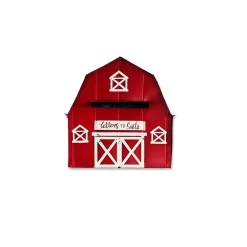 Alpine Corporation 54 In. Tall Metal Letters To Santa Red Barnhouse Mailbox Garden Stake -Decorations Sales unnamed file 154