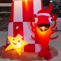 Home Accents Holiday 7.5 Ft. Inflatable Lighthouse Scene -Decorations Sales unnamed file 159