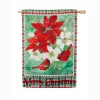 Evergreen 28 In. X 44 In. Christmas Floral House Suede Flag