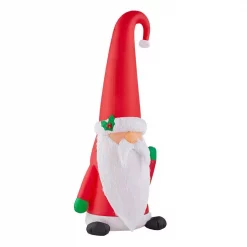 Home Accents Holiday 5 Ft. Inflatable Fuzzy Plush Gnome With Curved Hat -Decorations Sales unnamed file 214