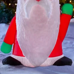 Home Accents Holiday 5 Ft. Inflatable Fuzzy Plush Gnome With Curved Hat -Decorations Sales unnamed file 216