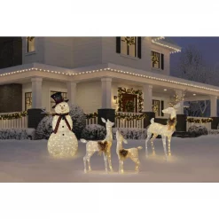 Home Accents Holiday 3 Ft LED Lighted White Deer And Doe -Decorations Sales unnamed file 222