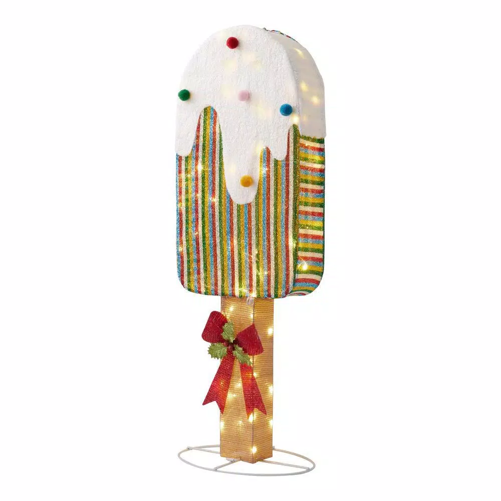 Home Accents Holiday 42 In Warm White 60-Light LED Ice Cream 3 Home Accents Holiday 42 In Warm White 60-Light LED Ice Cream - Image 3