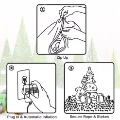 Costway 7 Ft. Inflatable Santa Decor Christmas Tree With LED Lights 10 Costway 7 Ft. Inflatable Santa Decor Christmas Tree With LED Lights -Decorations Sales unnamed file 248